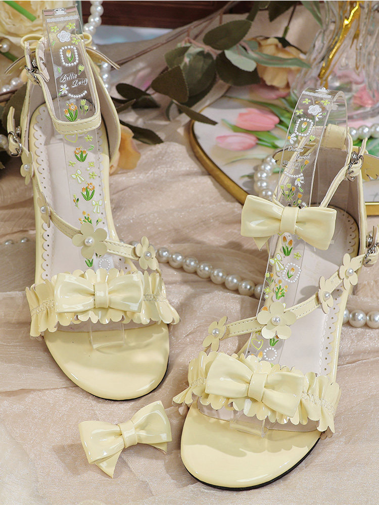 Women'S Shoes Clogs - Sandales japonaises originales Lolita à fleurs